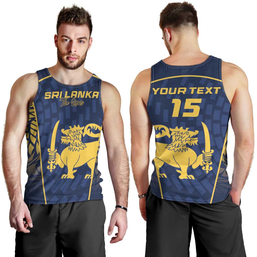Custom Sri Lanka Cricket Men Tank Top Go Champions Lions