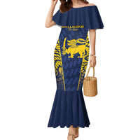 Custom Sri Lanka Cricket Mermaid Dress Go Champions Lions