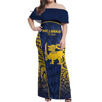 Custom Sri Lanka Cricket Off Shoulder Maxi Dress Go Champions Lions