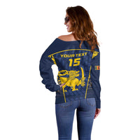 Custom Sri Lanka Cricket Off Shoulder Sweater Go Champions Lions