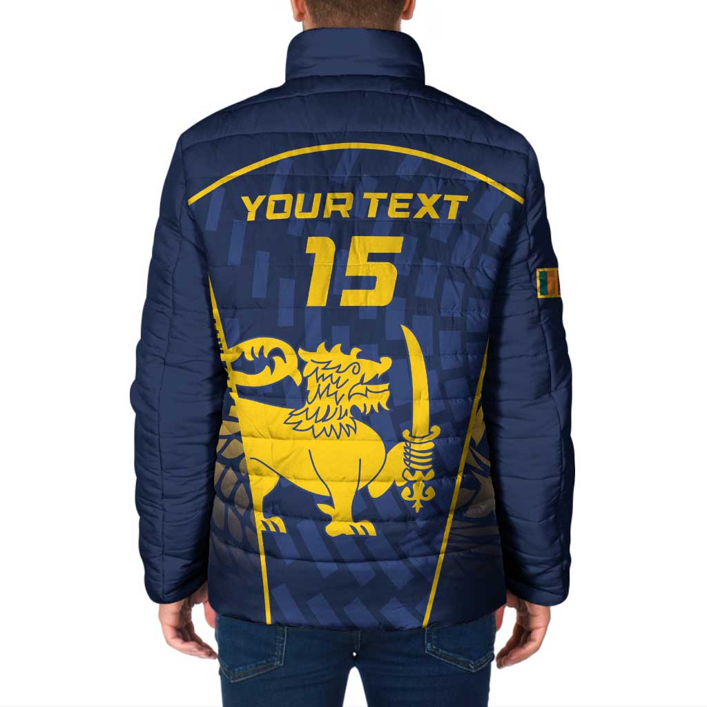 Custom Sri Lanka Cricket Padded Jacket Go Champions Lions