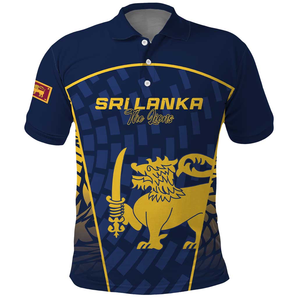 Custom Sri Lanka Cricket Polo Shirt Go Champions Lions