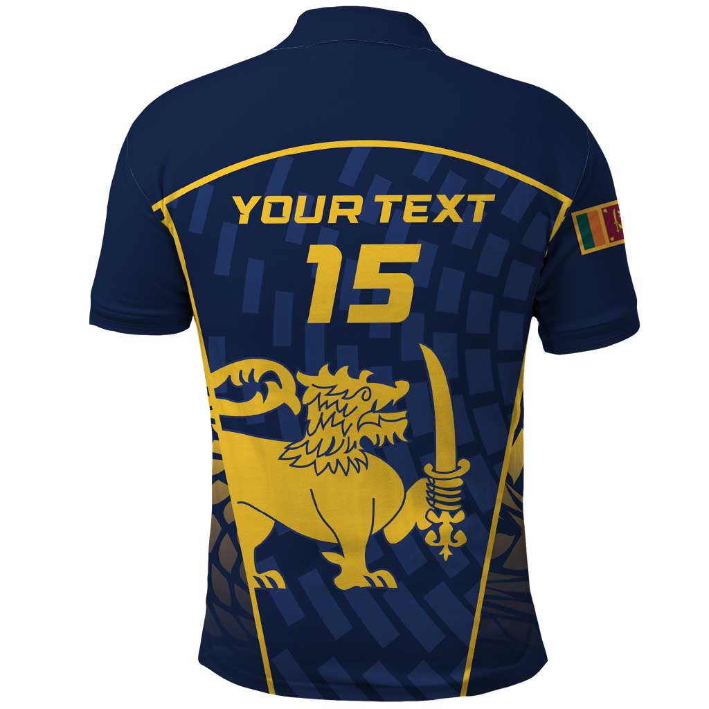 Custom Sri Lanka Cricket Polo Shirt Go Champions Lions