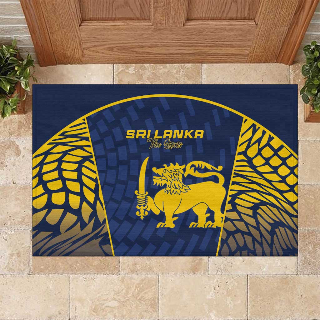 Sri Lanka Cricket Rubber Doormat Go Champions Lions