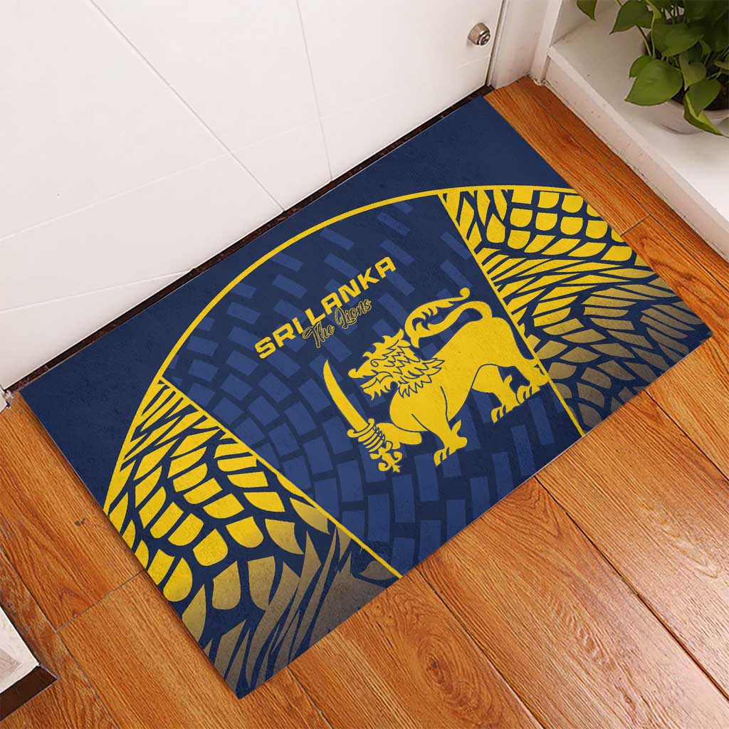 Sri Lanka Cricket Rubber Doormat Go Champions Lions