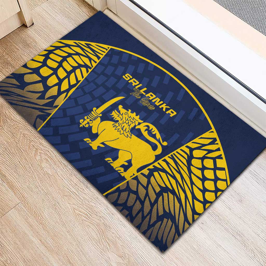 Sri Lanka Cricket Rubber Doormat Go Champions Lions
