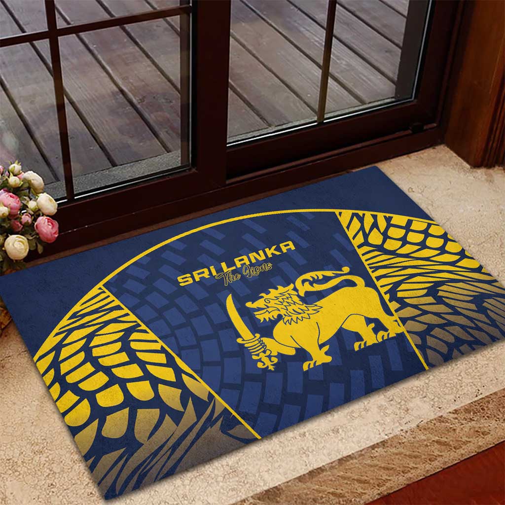 Sri Lanka Cricket Rubber Doormat Go Champions Lions