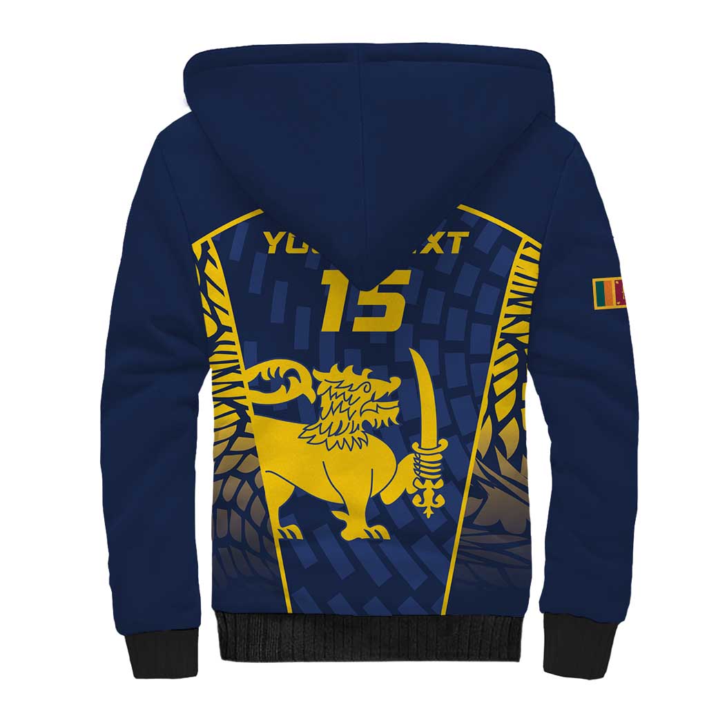 Custom Sri Lanka Cricket Sherpa Hoodie Go Champions Lions