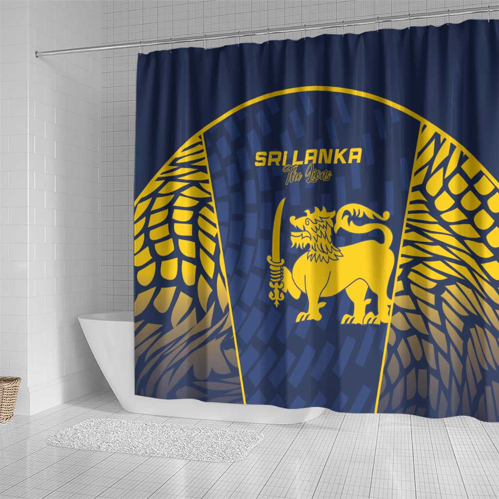 Sri Lanka Cricket Shower Curtain Go Champions Lions