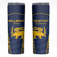Custom Sri Lanka Cricket Skinny Tumbler Go Champions Lions