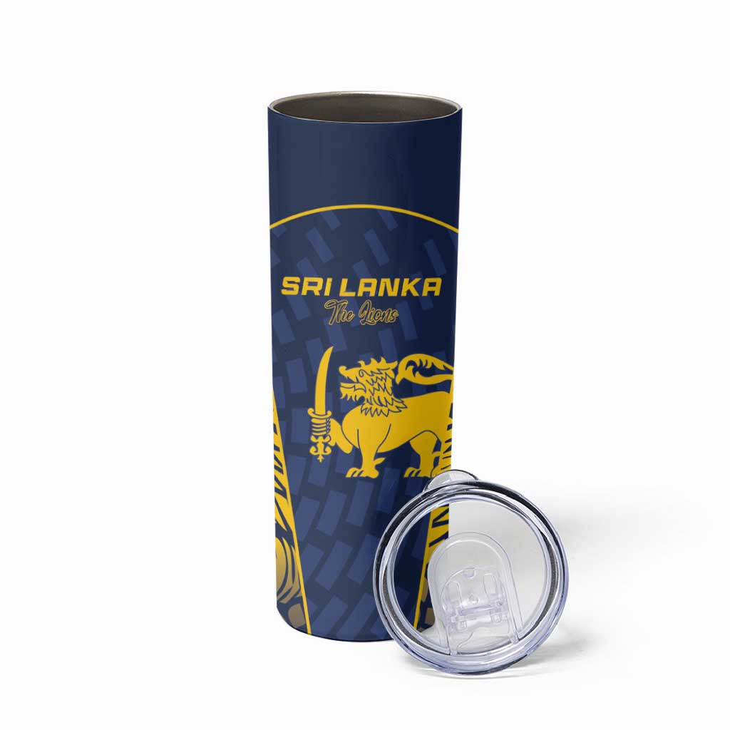 Custom Sri Lanka Cricket Skinny Tumbler Go Champions Lions