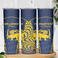 Custom Sri Lanka Cricket Skinny Tumbler Go Champions Lions