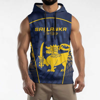 Custom Sri Lanka Cricket Sleeveless Hoodie Go Champions Lions