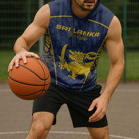 Custom Sri Lanka Cricket Sleeveless Hoodie Go Champions Lions