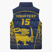 Custom Sri Lanka Cricket Sleeveless Puffer Jacket Go Champions Lions