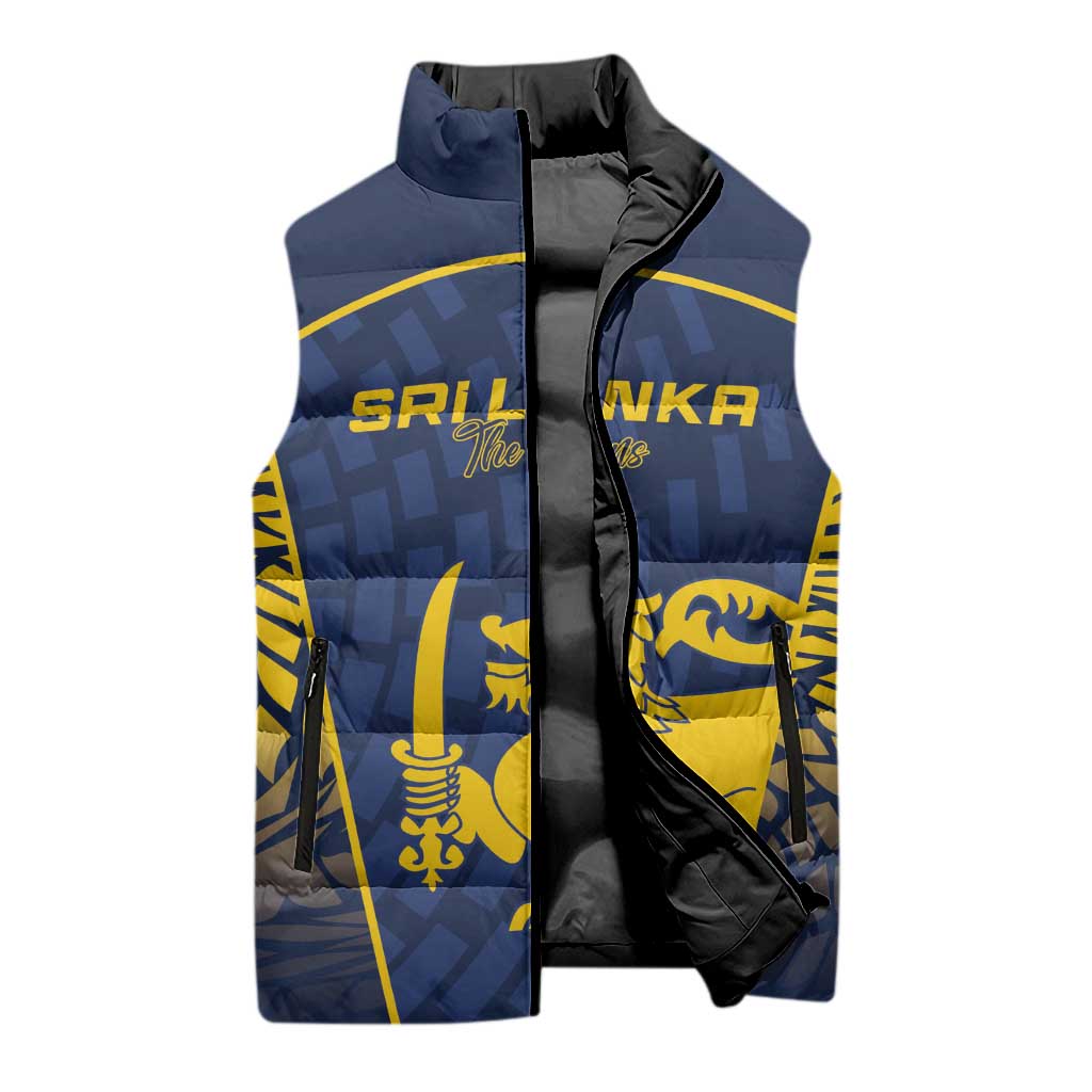 Custom Sri Lanka Cricket Sleeveless Puffer Jacket Go Champions Lions
