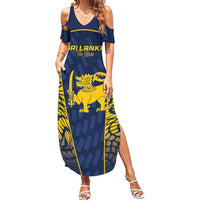 Custom Sri Lanka Cricket Summer Maxi Dress Go Champions Lions