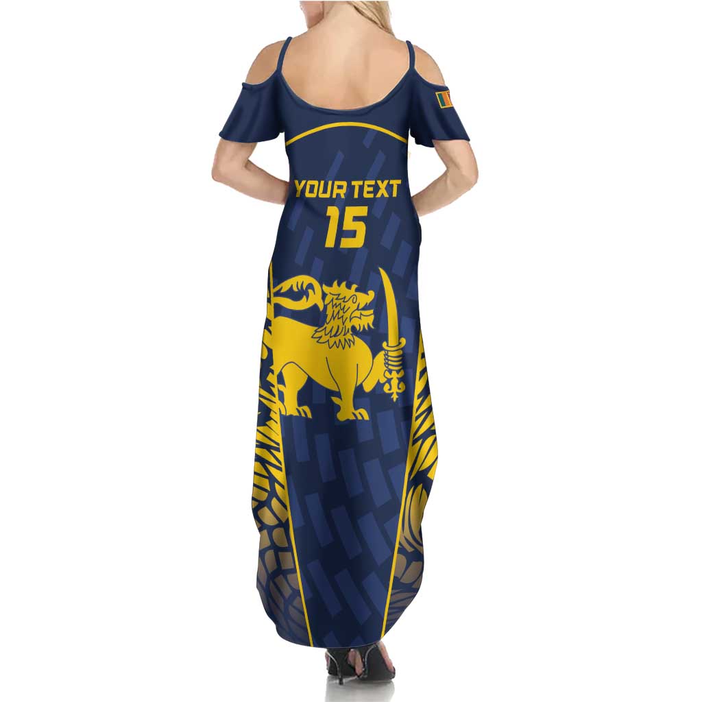 Custom Sri Lanka Cricket Summer Maxi Dress Go Champions Lions