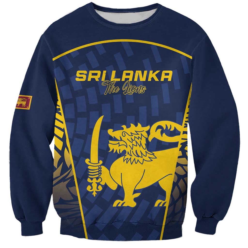 Custom Sri Lanka Cricket Sweatshirt Go Champions Lions