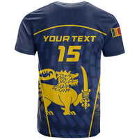 Custom Sri Lanka Cricket T Shirt Go Champions Lions