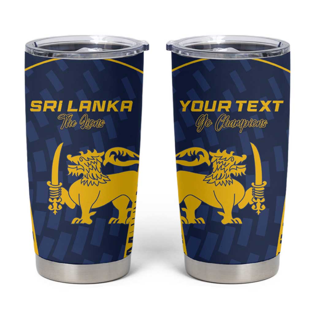 Custom Sri Lanka Cricket Tumbler Cup Go Champions Lions