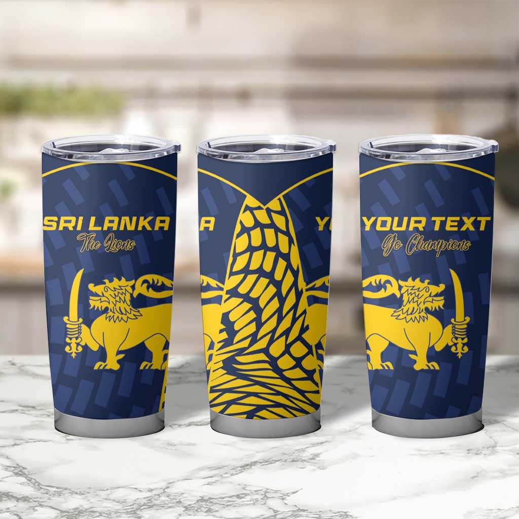 Custom Sri Lanka Cricket Tumbler Cup Go Champions Lions
