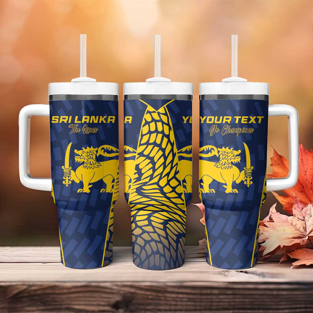 Custom Sri Lanka Cricket Tumbler With Handle Go Champions Lions