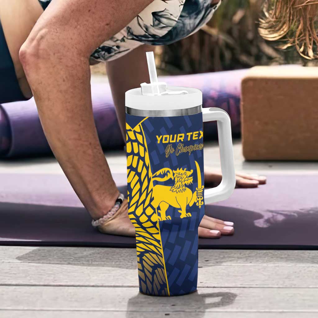 Custom Sri Lanka Cricket Tumbler With Handle Go Champions Lions