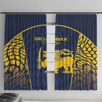 Sri Lanka Cricket Window Curtain Go Champions Lions