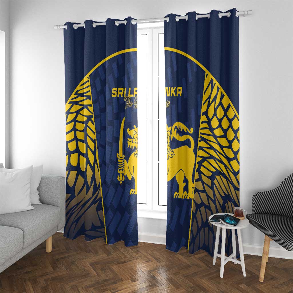 Sri Lanka Cricket Window Curtain Go Champions Lions