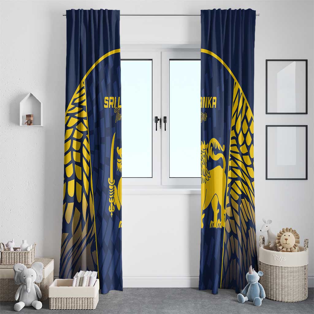 Sri Lanka Cricket Window Curtain Go Champions Lions