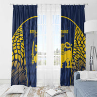 Sri Lanka Cricket Window Curtain Go Champions Lions