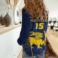 Custom Sri Lanka Cricket Women Casual Shirt Go Champions Lions