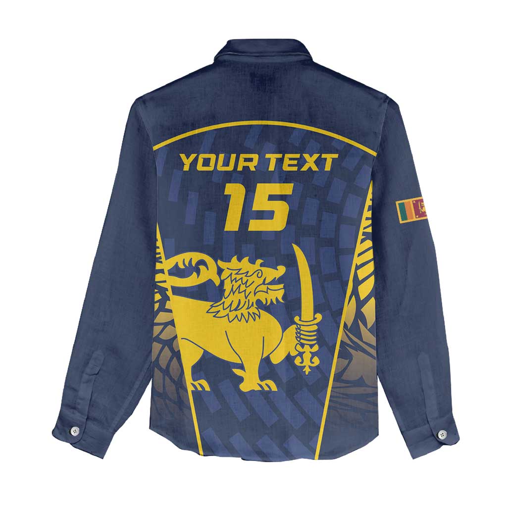 Custom Sri Lanka Cricket Women Casual Shirt Go Champions Lions