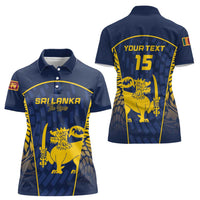 Custom Sri Lanka Cricket Women Polo Shirt Go Champions Lions