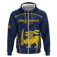 Custom Sri Lanka Cricket Zip Hoodie Go Champions Lions