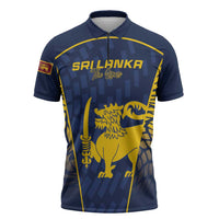 Custom Sri Lanka Cricket Zipper Polo Shirt Go Champions Lions