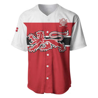 Custom Denmark Ice Hockey 2026 Baseball Jersey Fight for Glory Red Jersey