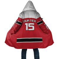 Custom Denmark Ice Hockey 2026 Cloak Fight for Glory Red Jersey