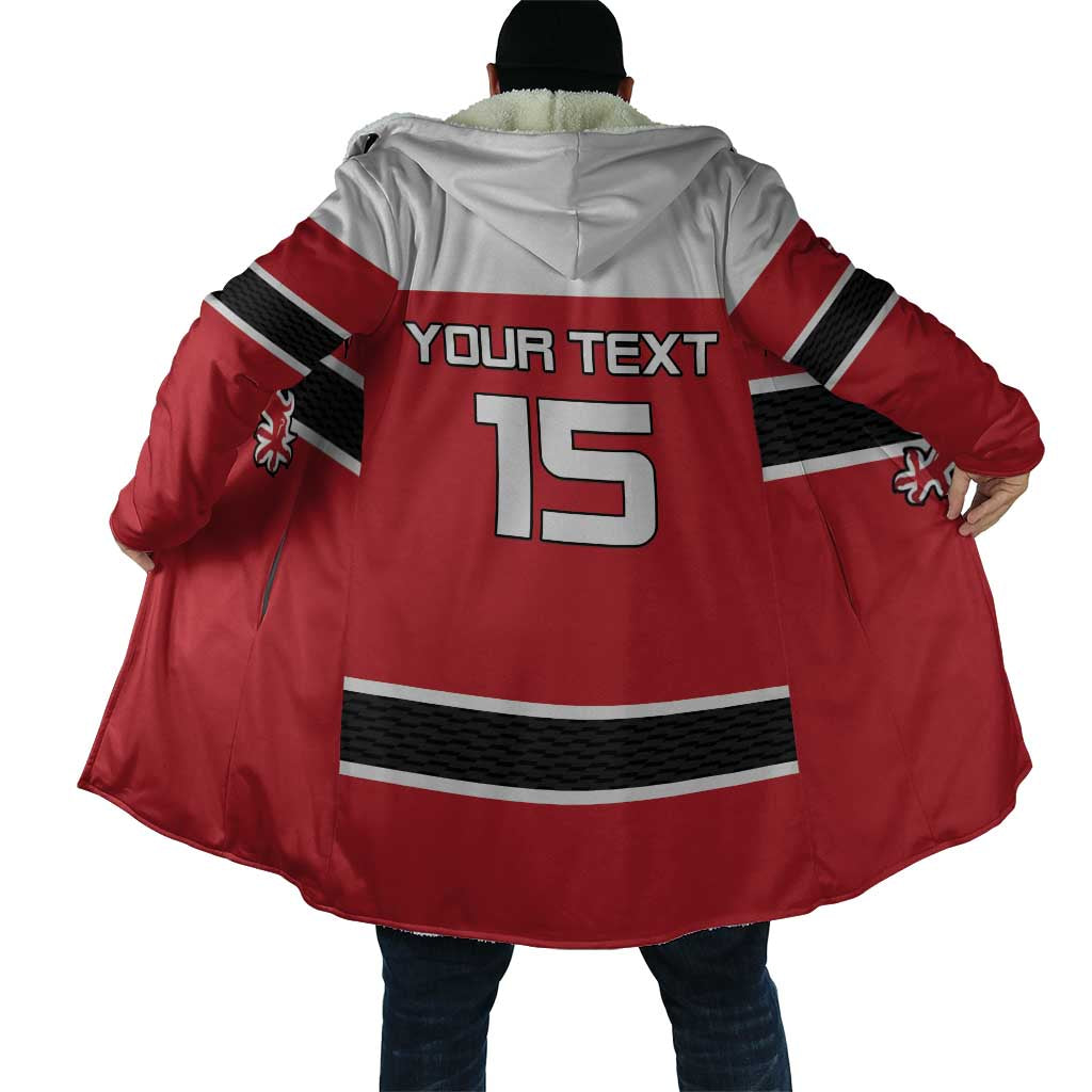 Custom Denmark Ice Hockey 2026 Cloak Fight for Glory Red Jersey