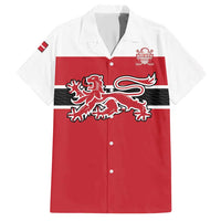 Custom Denmark Ice Hockey 2026 Hawaiian Shirt Fight for Glory Red Jersey