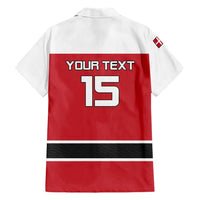 Custom Denmark Ice Hockey 2026 Hawaiian Shirt Fight for Glory Red Jersey