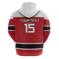 Custom Denmark Ice Hockey 2026 Hoodie Fight for Glory Red Jersey