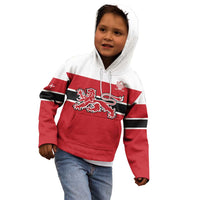 Custom Denmark Ice Hockey 2026 Kid Hoodie Fight for Glory Red Jersey