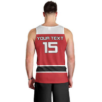 Custom Denmark Ice Hockey 2026 Men Tank Top Fight for Glory Red Jersey