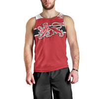 Custom Denmark Ice Hockey 2026 Men Tank Top Fight for Glory Red Jersey