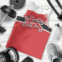 Custom Denmark Ice Hockey 2026 Men Tank Top Fight for Glory Red Jersey
