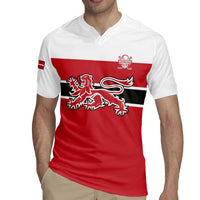 Custom Denmark Ice Hockey 2026 Rugby Jersey Fight for Glory Red Jersey