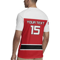 Custom Denmark Ice Hockey 2026 Rugby Jersey Fight for Glory Red Jersey