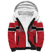 Custom Denmark Ice Hockey 2026 Sherpa Hoodie Fight for Glory Red Jersey